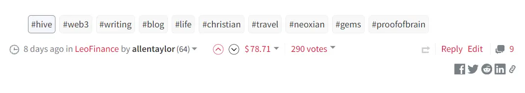 Hive Web3 social media earnings