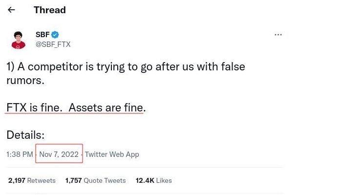 SBF Tweet
