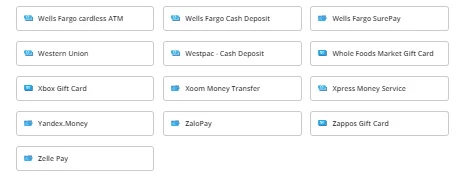 Paxful Payment Types