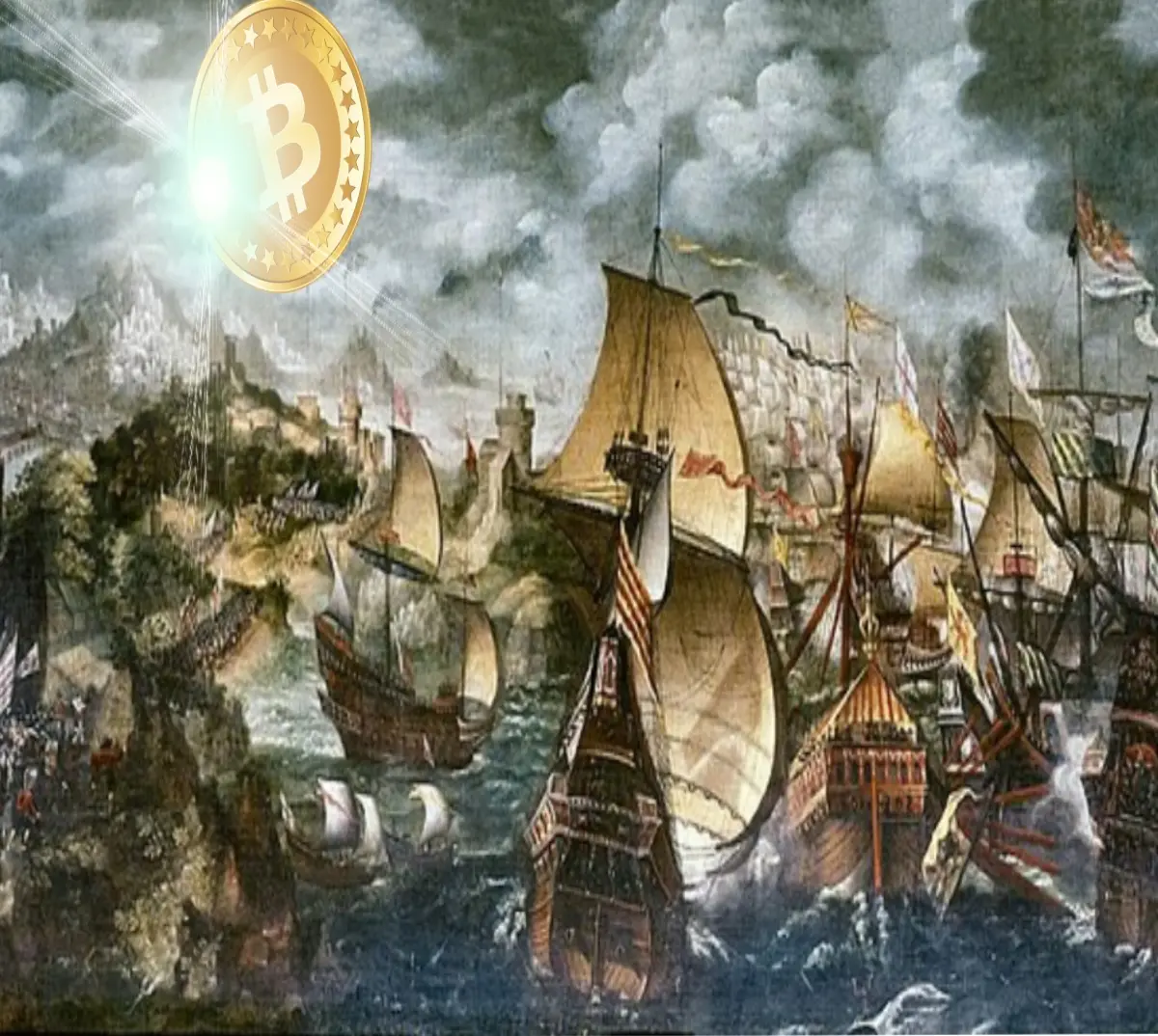 Gusty waves of crypto winter tempest, the bear market but there's only one hope of a shining bitcoin