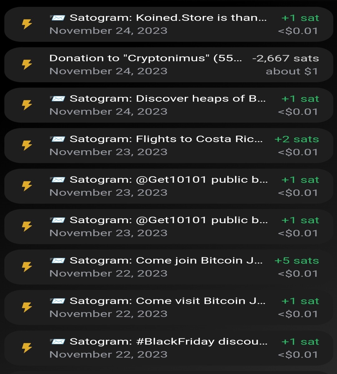free sats with Bitcoin Lightning Network