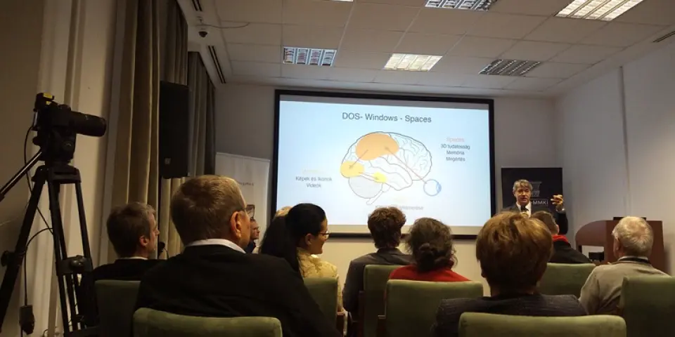 Conference on the effects of artificial intelligence on our lives at the Hungarian Academy of Sciences.