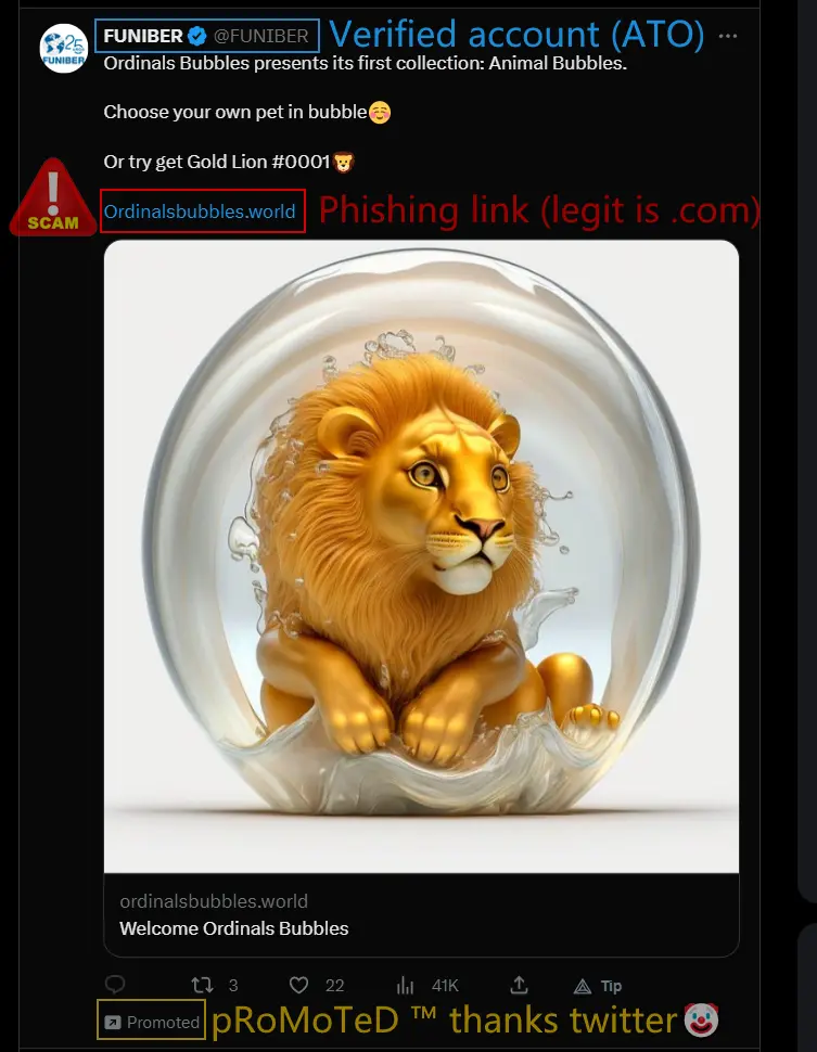 promoted scams
