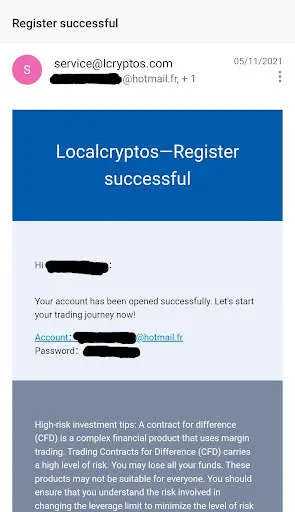 Fake support mail