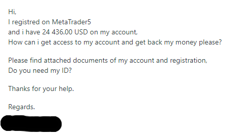 Fake support mail