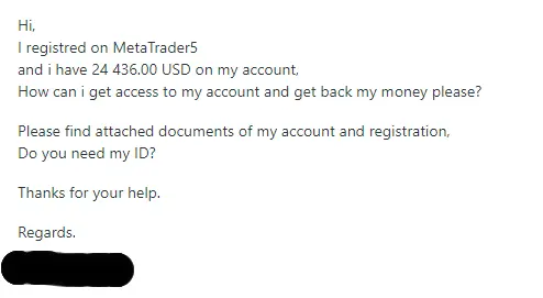 Fake support mail