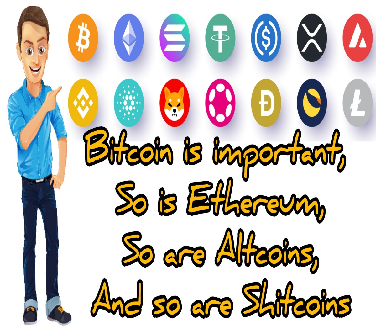 Every coin and token is important for the adoption of digital currencies globally