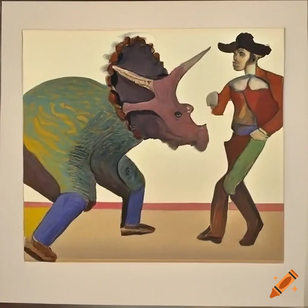 Wild-West Rodeo Scene 8 (Triceratops