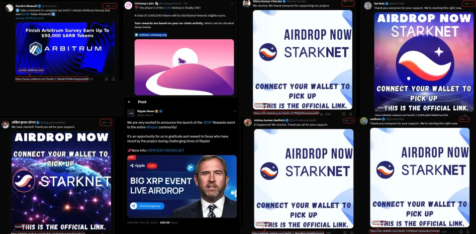 promoted posts leading to fraudulent links