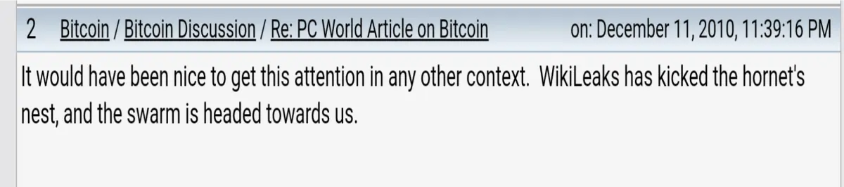 Satoshi quote