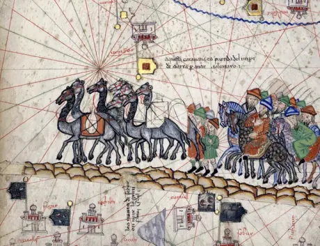 Marco Polo on Silk Road - image from Wikipedia