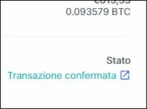 BTC RECEIVED