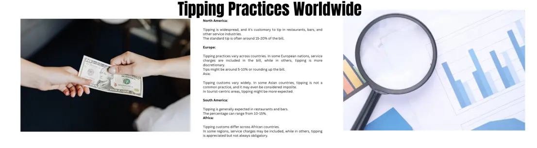 Tipping worldwide (image created with free CAnva elements)