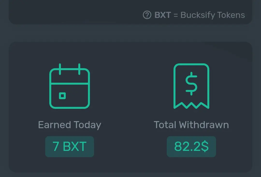 Withdrawal proof Bucksify.com