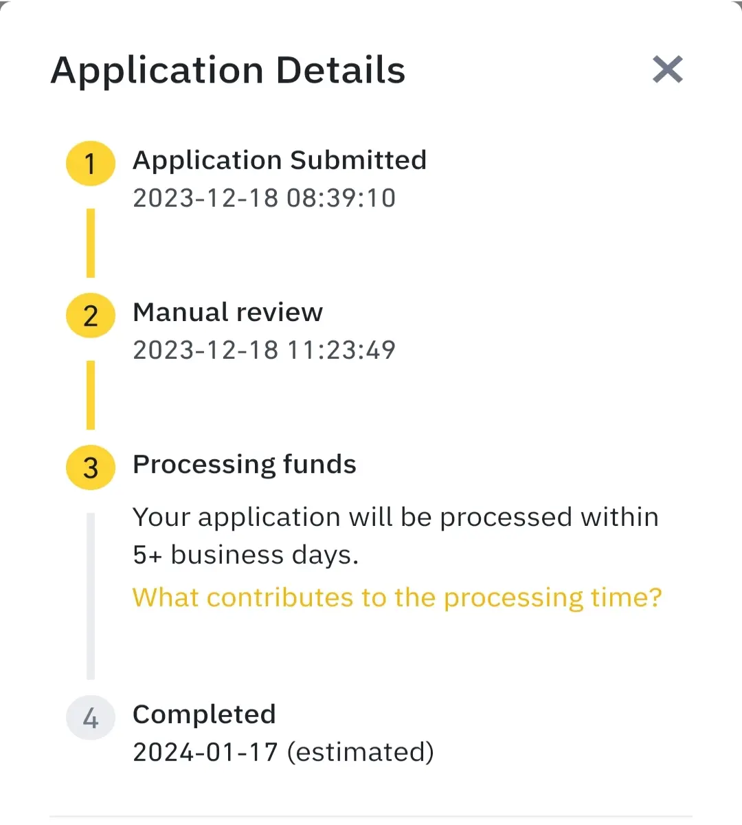 Application for missing deposits at Binance exchange