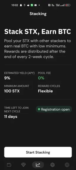 Staking STX