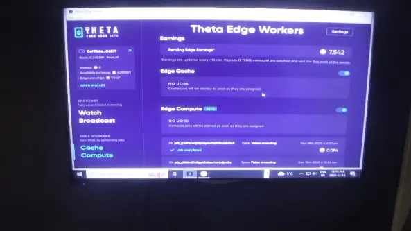 Theta Edge Node Screen Shot