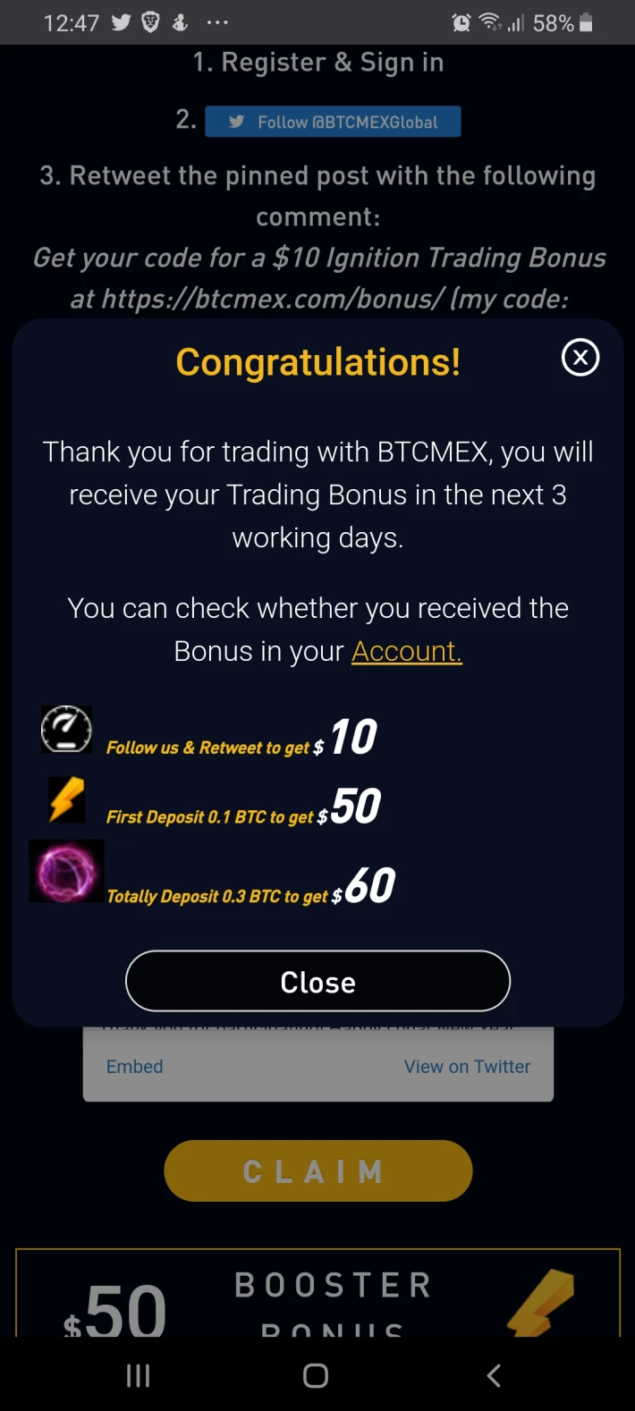 BTCMEX Derivatives Exchange