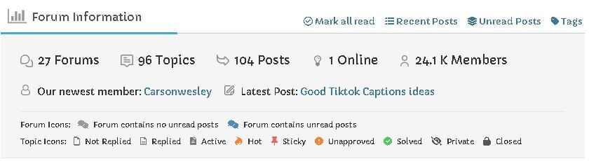 forum on a website