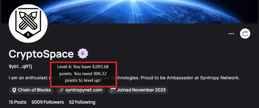 Bulbapp user level