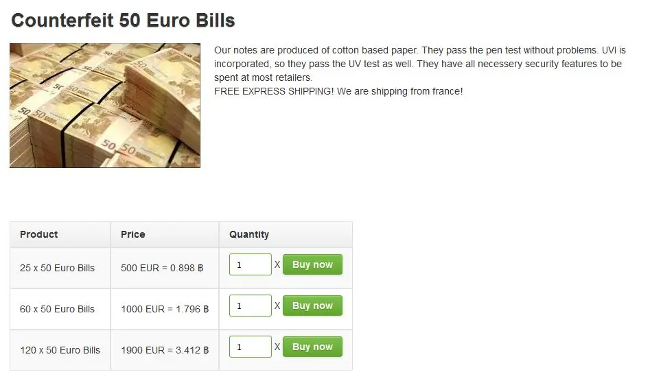 fake euro
