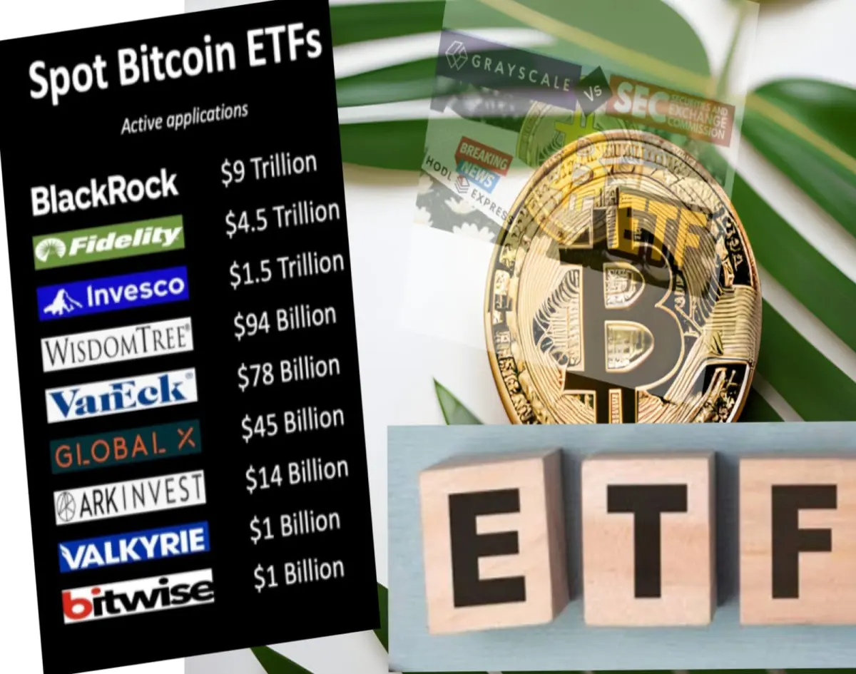Major firms that have applied for a spot Bitcoin ETF in the United States