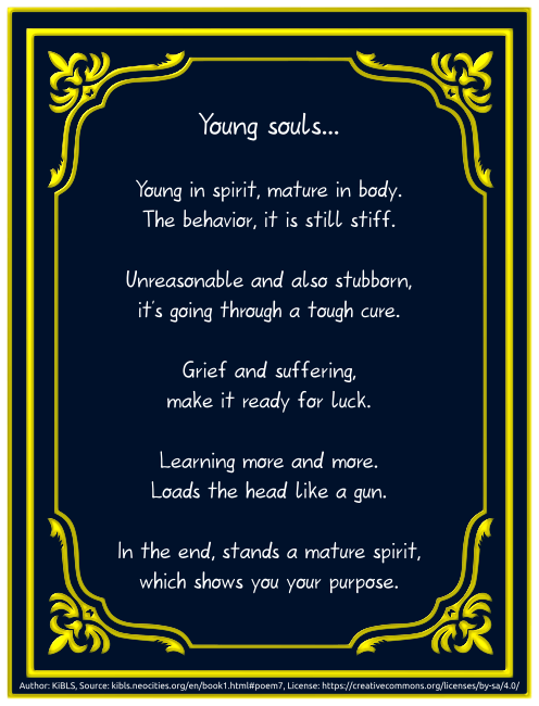 Young souls...