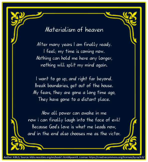 Materialism of heaven