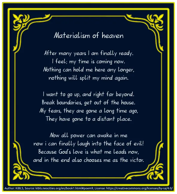 Materialism of heaven
