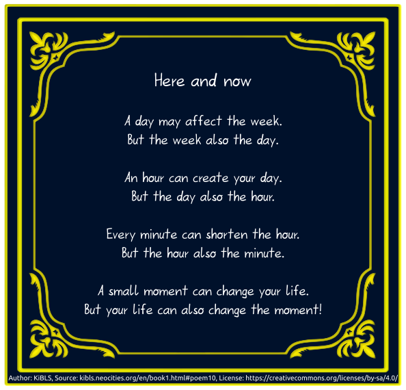 Here and now