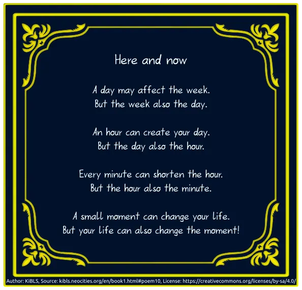 Here and now