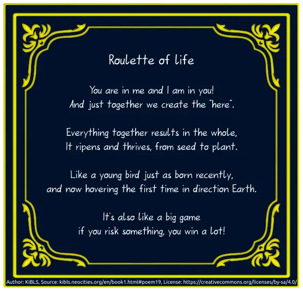 Roulette of life
