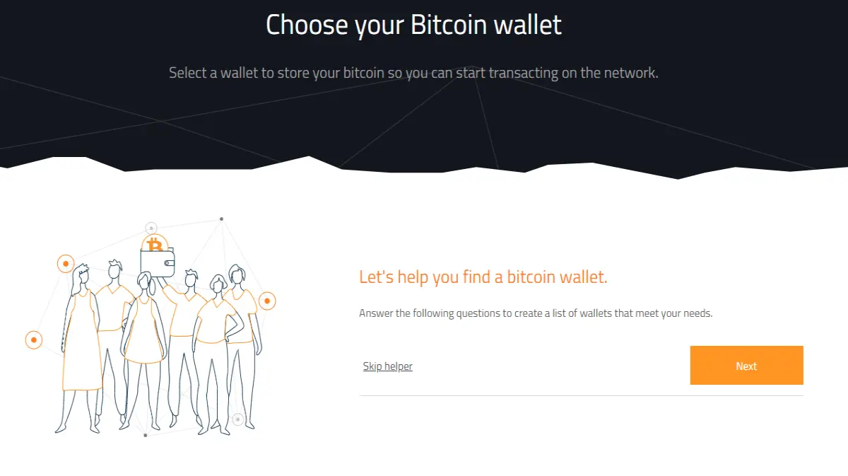 Select your wallet and system