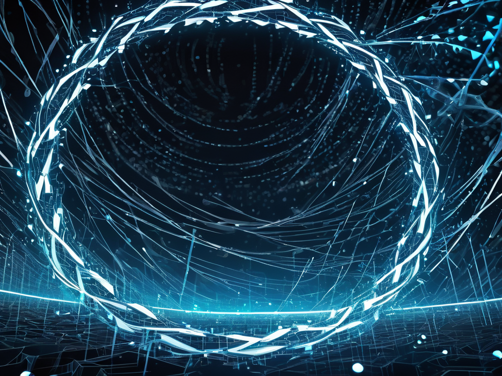 I asked my AI to generate a blockchain whirlwind. Close enough.