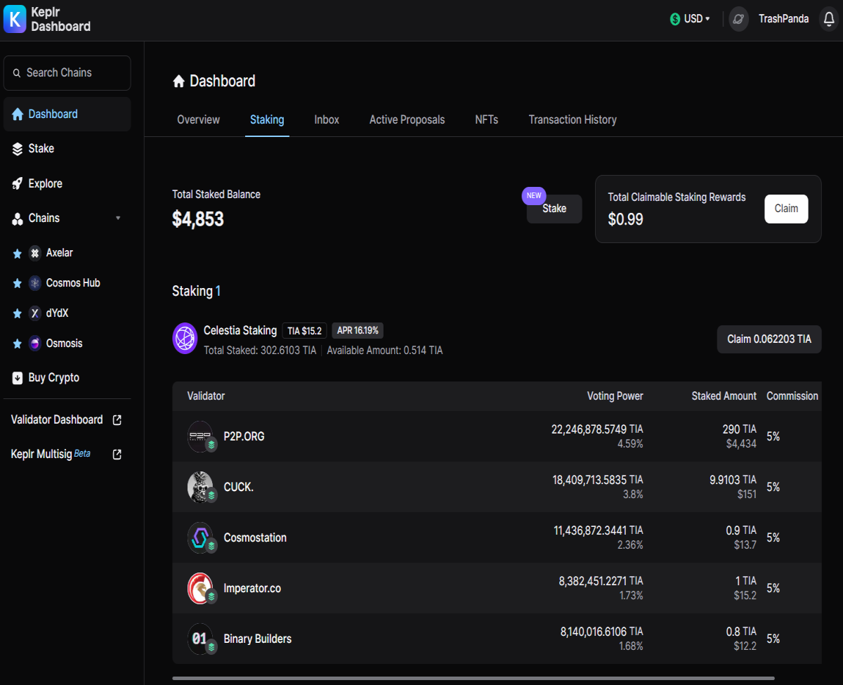 Keplr is a top tier wallet.