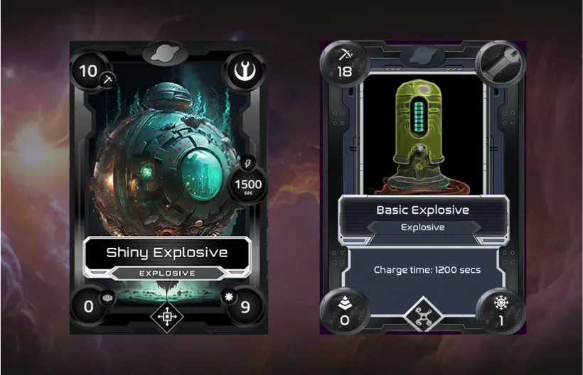 Shiny Explosive vs Basic Explosive