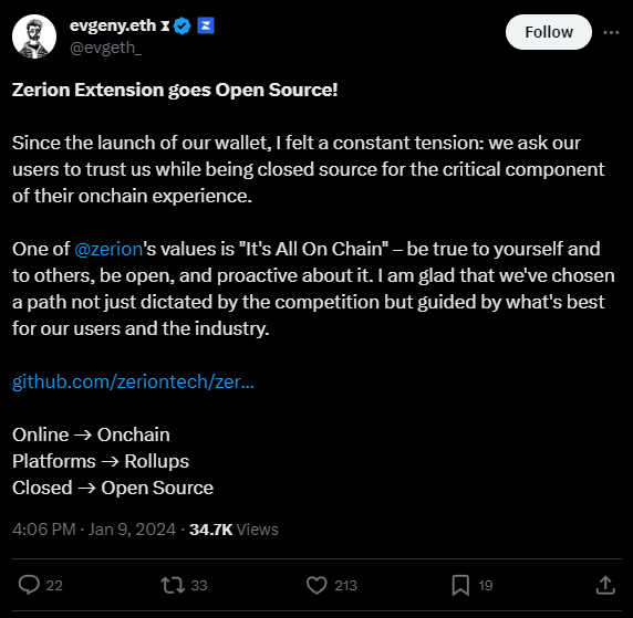 https://github.com/zeriontech/zerion-wallet-extension