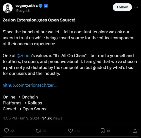 https://github.com/zeriontech/zerion-wallet-extension