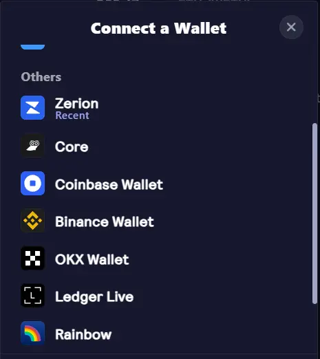 There are a lot of wallets.