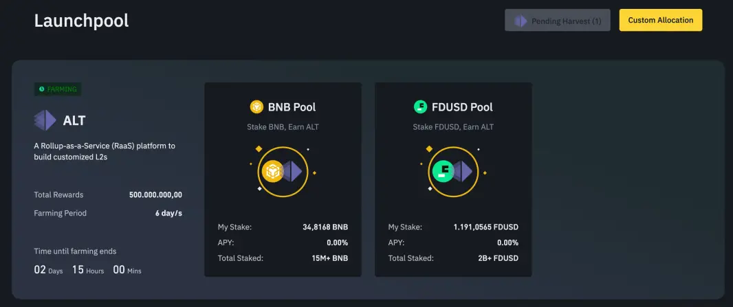 Binance Launchpools