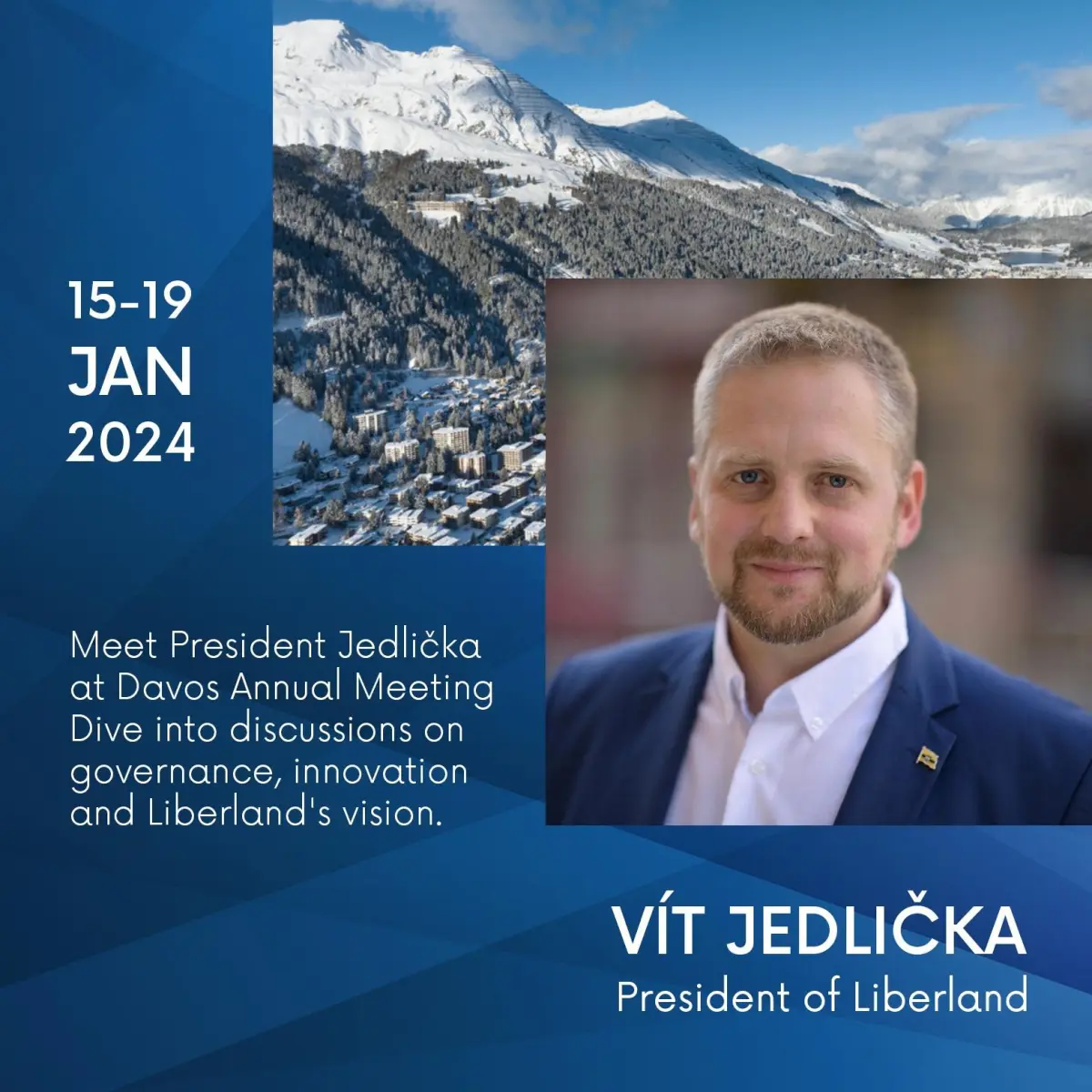 Liberland Delegation on Diplomatic Engagements in Davos