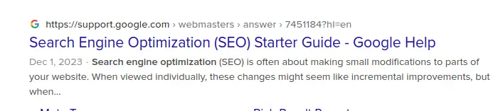 Search Engine Optimization