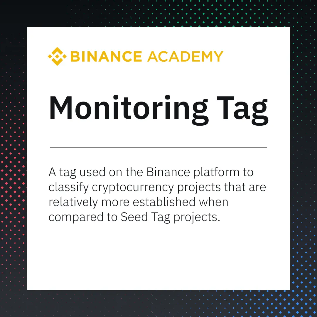 Monitoring tag to various Cryptocurrencies by Binance