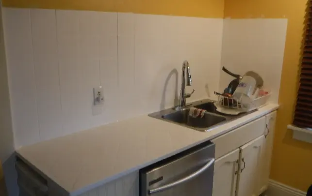 paint over ceramic tiles sink final