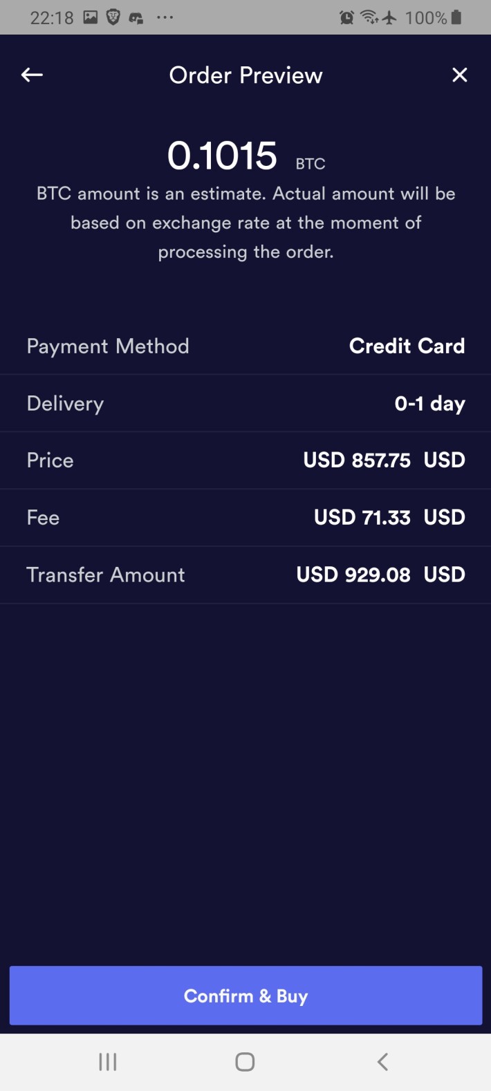 BRD Wallet Credit Card