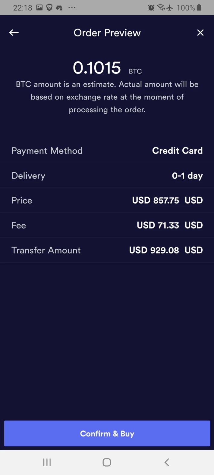 BRD Wallet Credit Card