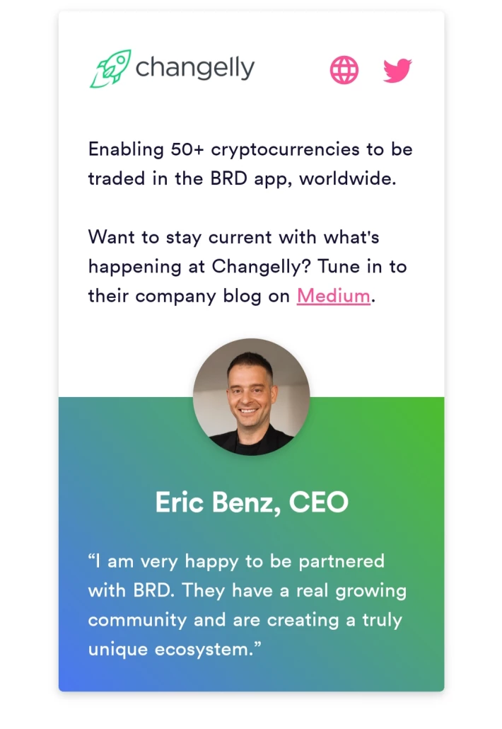 BRD Changelly