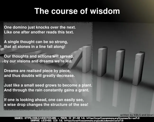 The course of wisdom