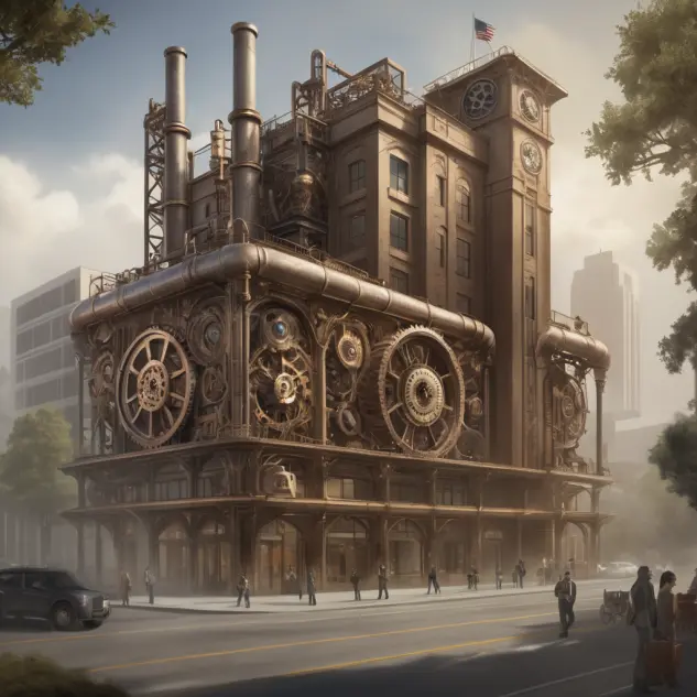 SteamPunk Intel Building in San Jose GAB AI