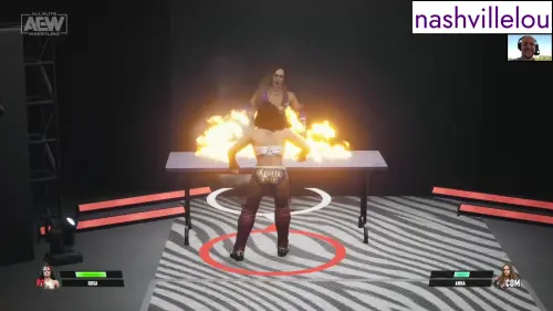 All Elite Wrestling: AEW Fight Forever burning table